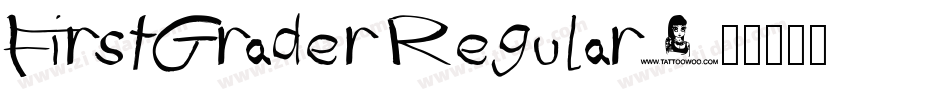 FirstGrader Regular字体转换